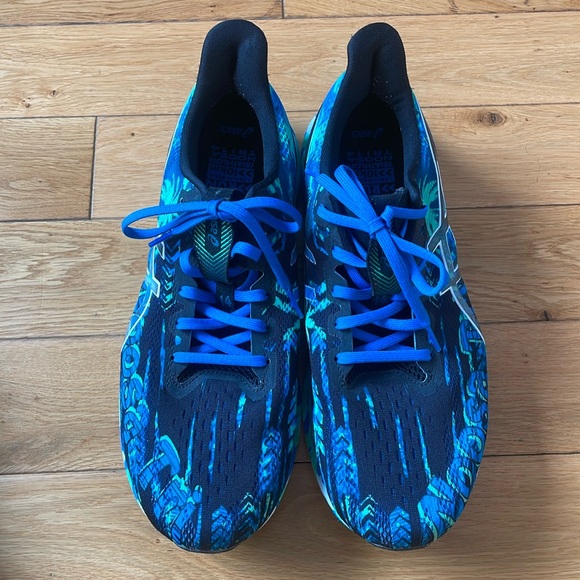 ASICS Noosa Tri 14 Black Green Blue - Picture 1 of 9